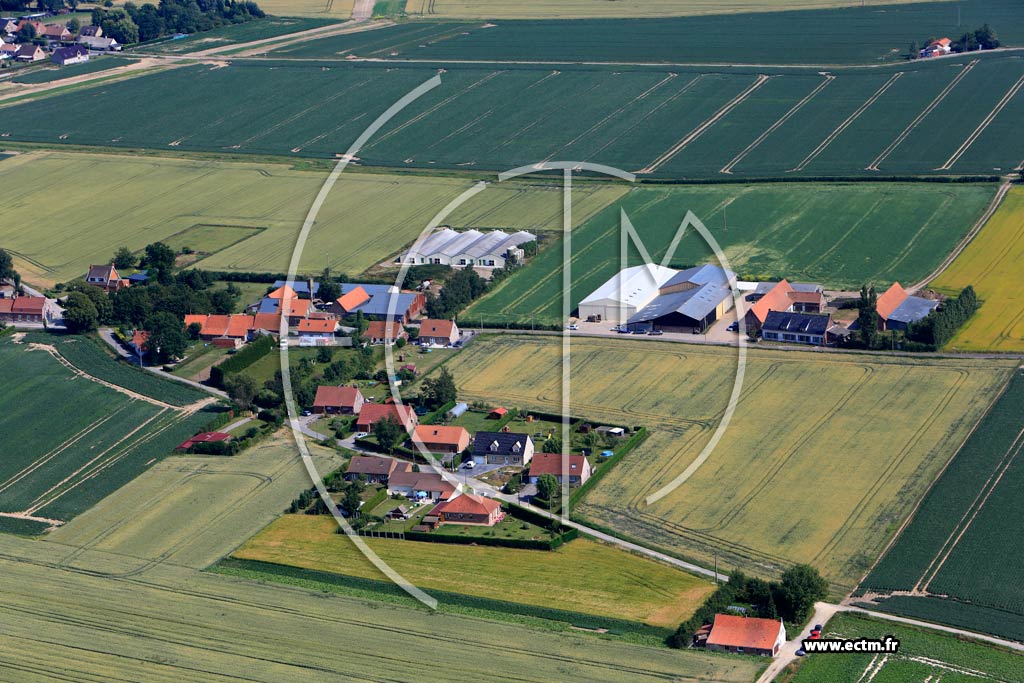 Photo arienne de Noordpeene