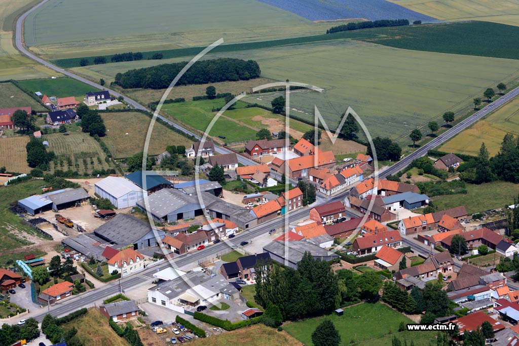Photo arienne de Pihem (Bientques)