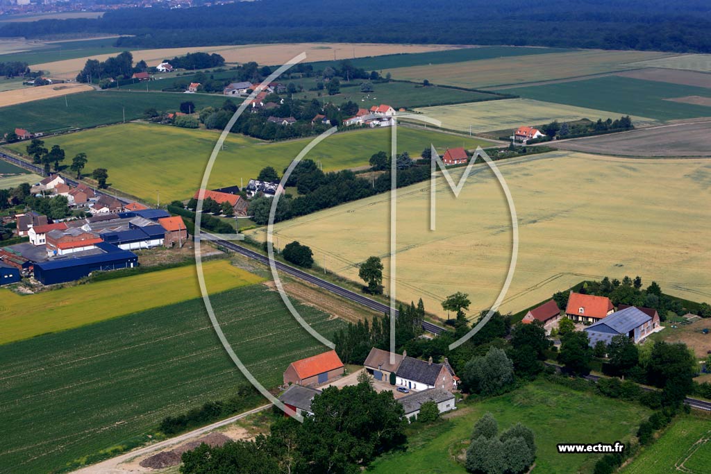 Photo arienne de Renescure (Quartier des Routes de Cassel et du Fort Rouge)