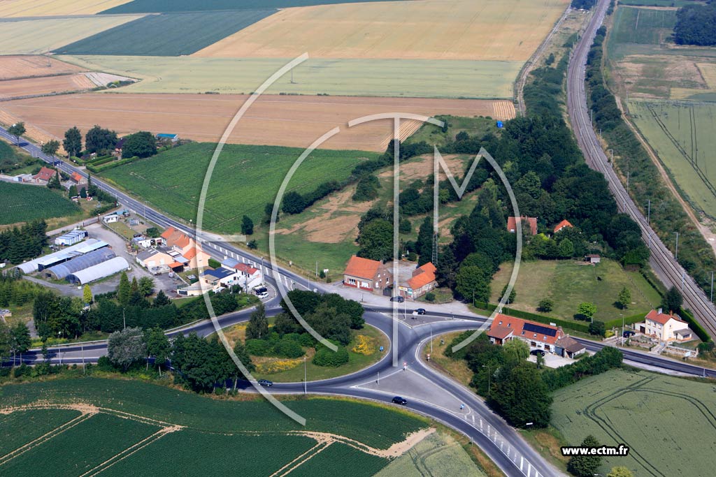 Photo arienne de Renescure (Quartier des Routes de Cassel et du Fort Rouge)
