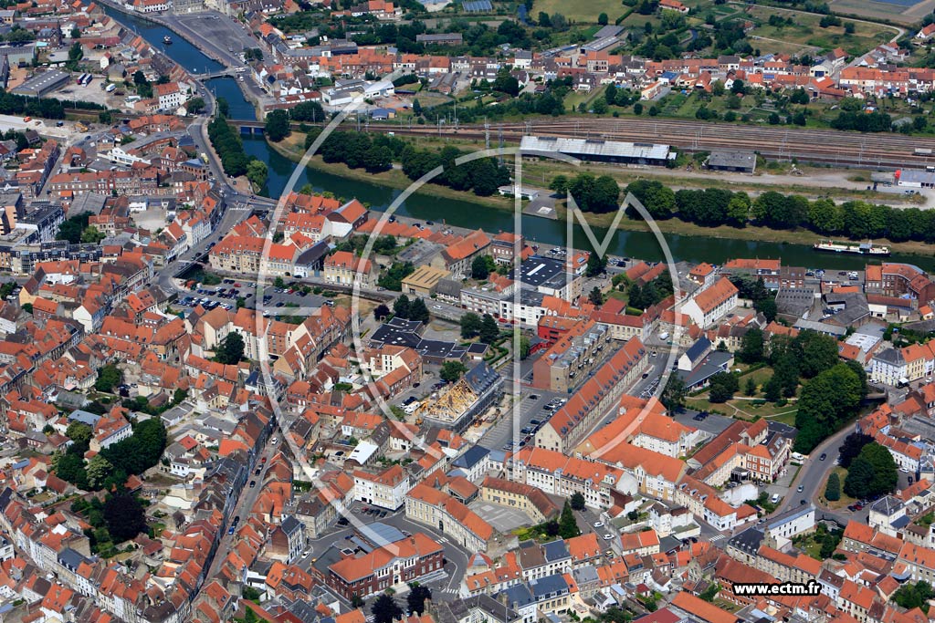 Photo arienne de Saint-Omer (Quartier de Rue de Dunkerque)