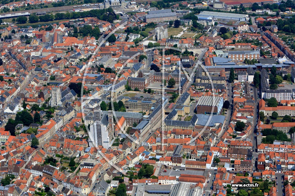 Photo arienne de Saint-Omer (Quartier de Rue Gambetta)