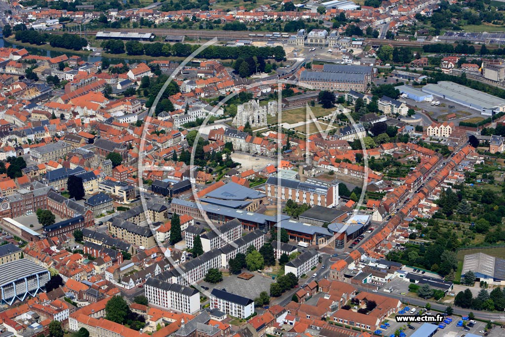 Photo arienne de Saint-Omer (Quartier de Rue Gambetta)
