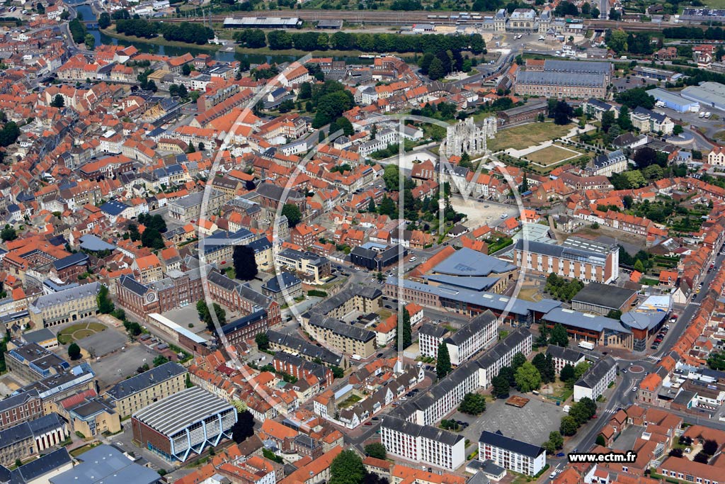 Photo arienne de Saint-Omer (Quartier de Rue Gambetta)