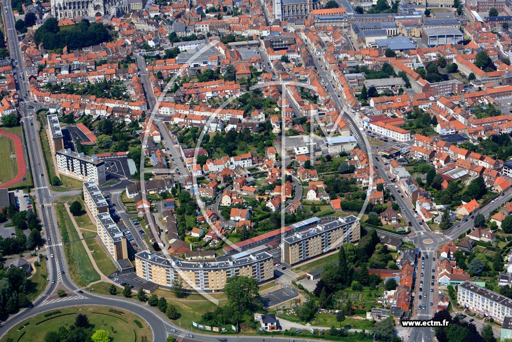 Photo arienne de Saint-Omer (Quartier du Boulevard Clmenceau)