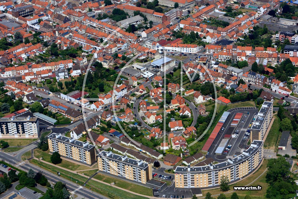 Photo arienne de Saint-Omer (Quartier du Boulevard Clmenceau)
