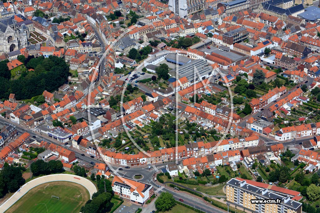 Photo arienne de Saint-Omer (Quartier du Boulevard Clmenceau)