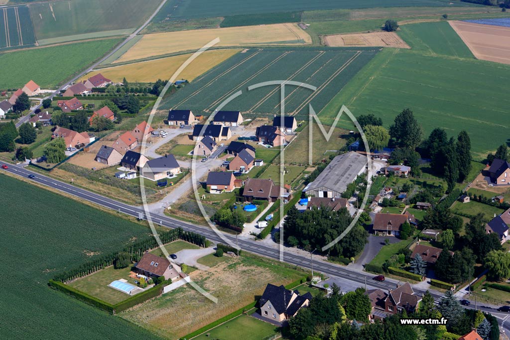 Photo arienne de Wallon-Cappel (Quartier de la Route Nationale)