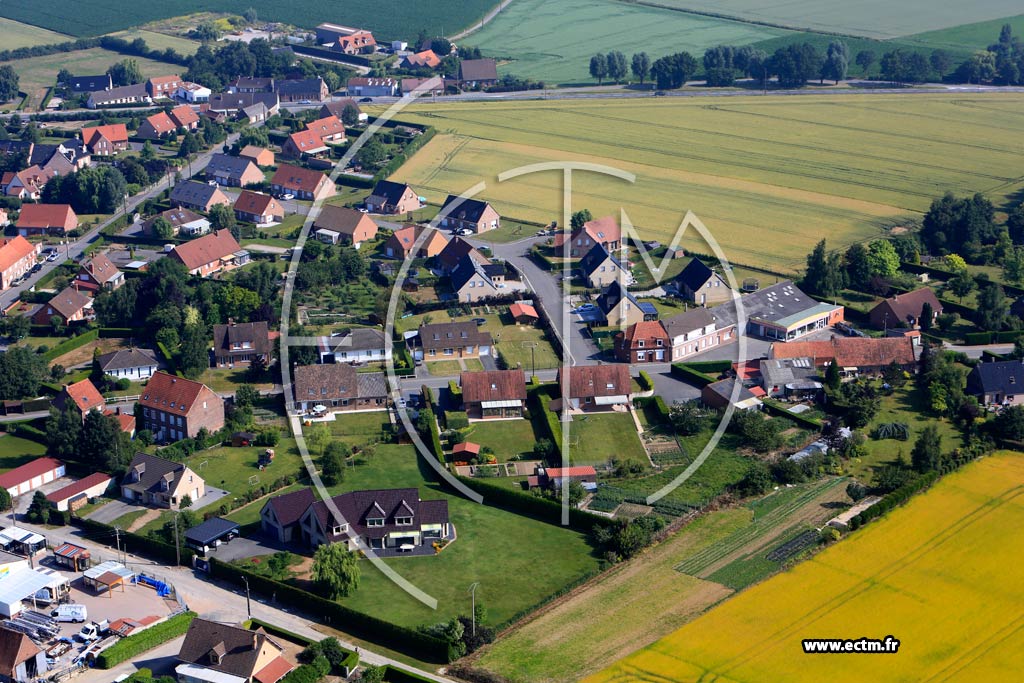 Photo arienne de Wallon-Cappel (Quartier du Centre)