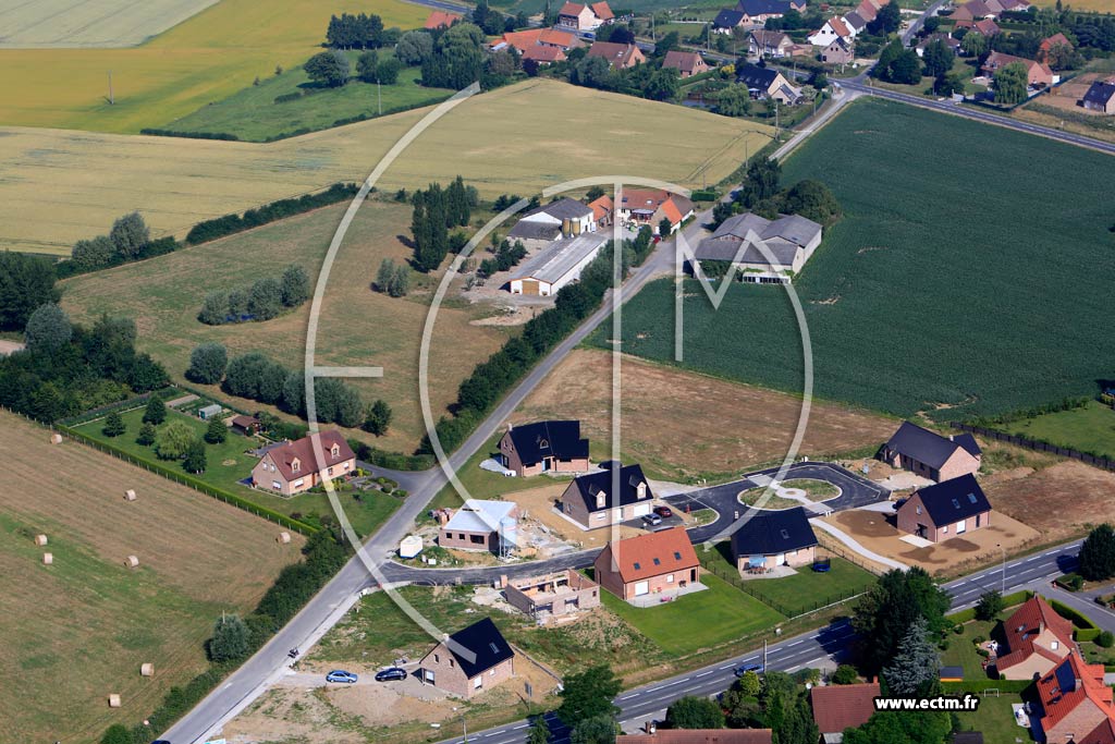 Photo arienne de Wallon-Cappel (Quartier du Centre)