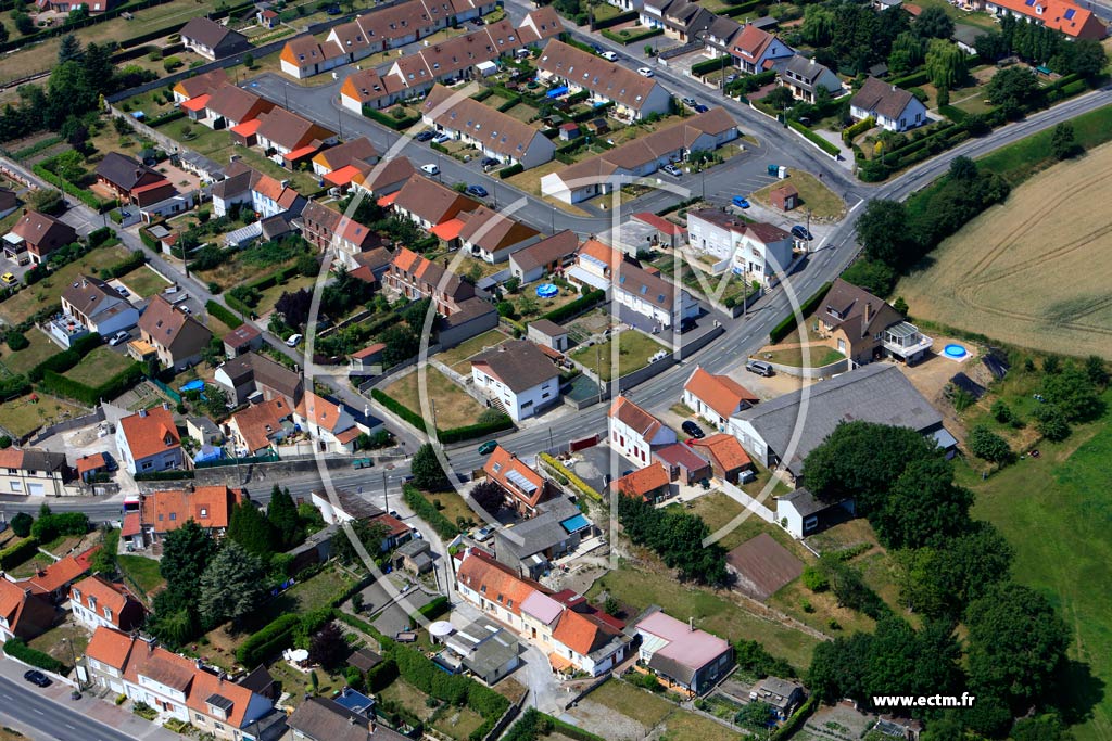 Photo arienne de Wizernes (Quartier de La Large Patte)