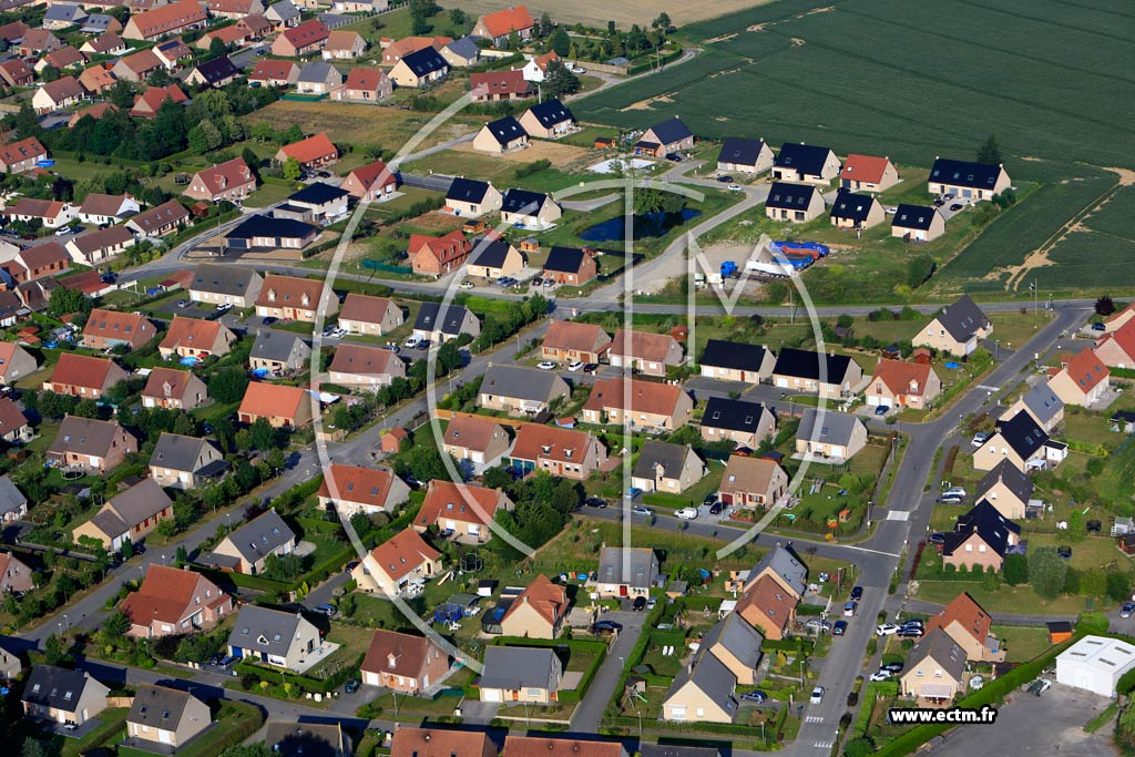 Photo arienne de Wormhout (Quartier de la Route de Steenvoorde)
