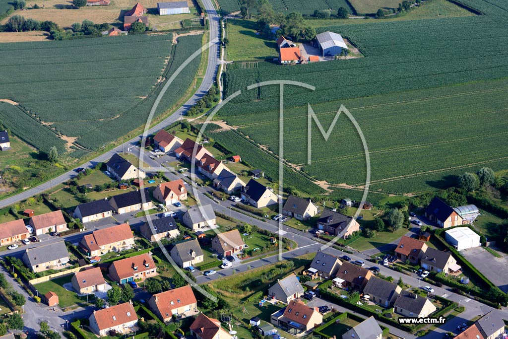 Photo arienne de Wormhout (Quartier de la Route de Steenvoorde)