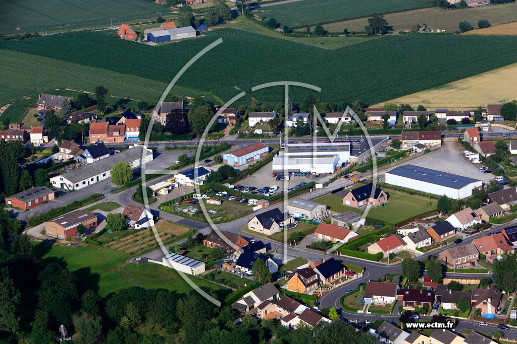 Photo arienne de Wormhout (Quartier de la Rsidence Le Steenhouck)