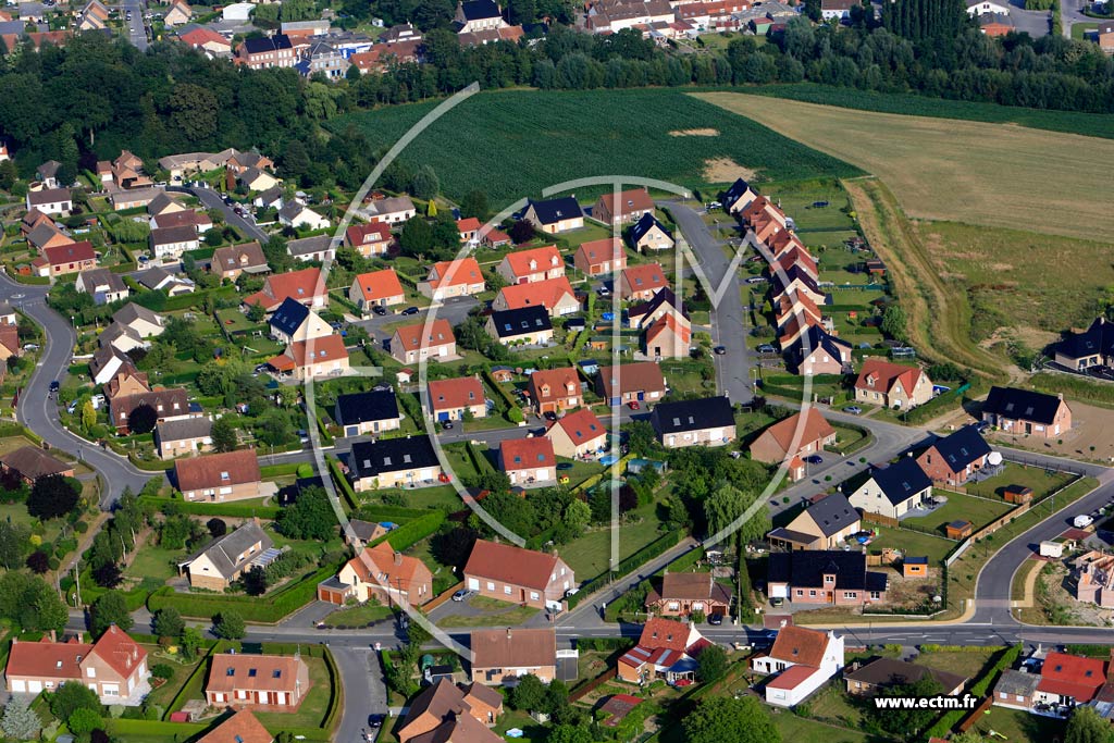 Photo arienne de Wormhout (Quartier du Lotissement du Fort Ros)