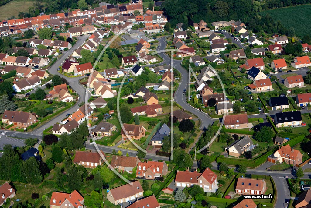 Photo arienne de Wormhout (Quartier du Lotissement du Fort Ros)