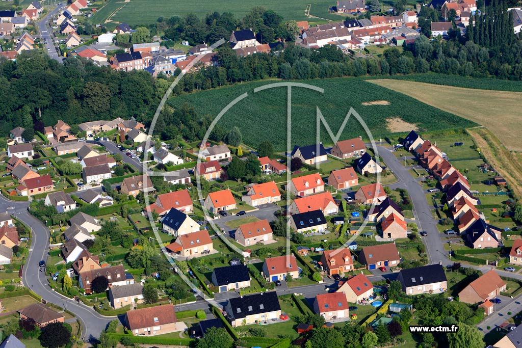 Photo arienne de Wormhout (Quartier du Lotissement du Fort Ros)
