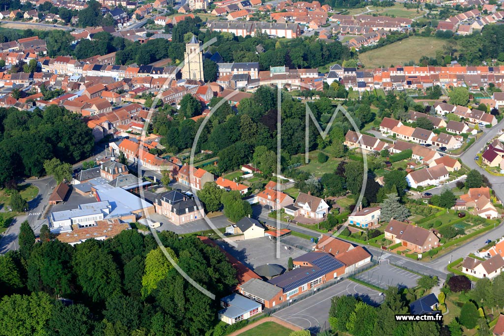 Photo arienne de Wormhout (Quartier du Lotissement du Fort Ros)