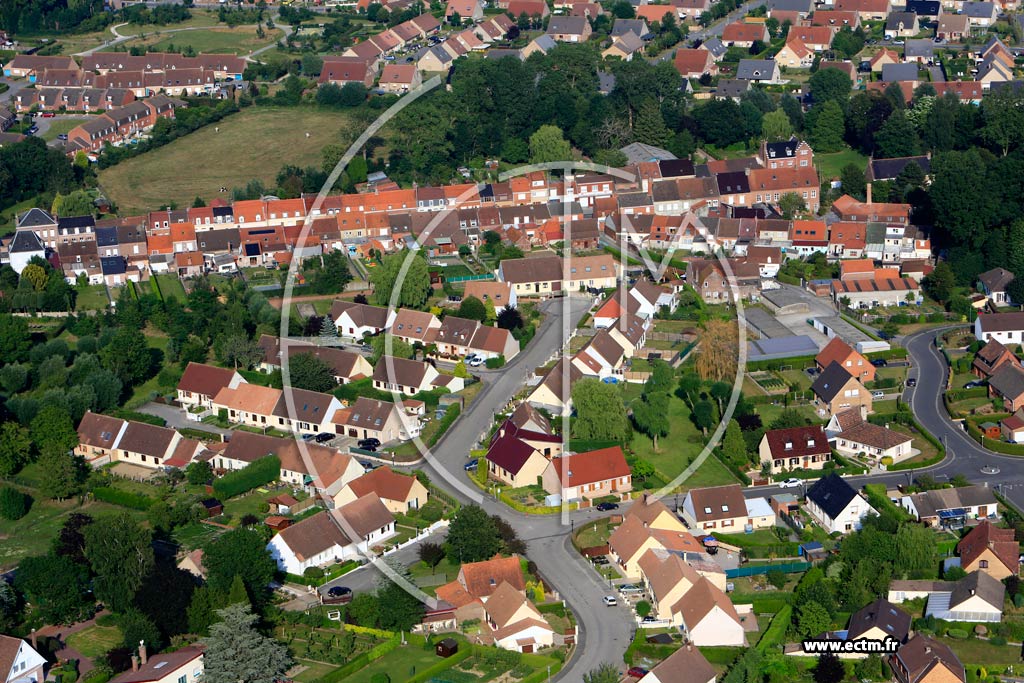 Photo arienne de Wormhout (Quartier du Lotissement du Fort Ros)