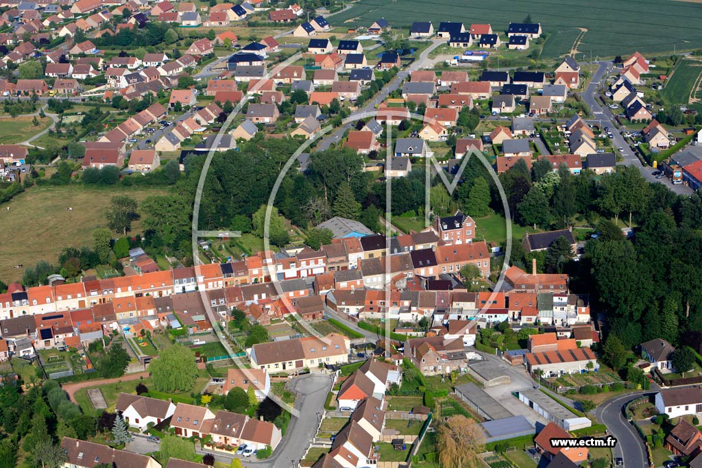 Photo arienne de Wormhout (Quartier du Lotissement du Fort Ros)