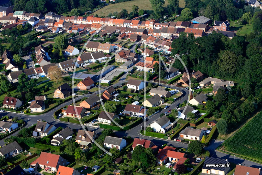 Photo arienne de Wormhout (Quartier du Lotissement du Fort Ros)