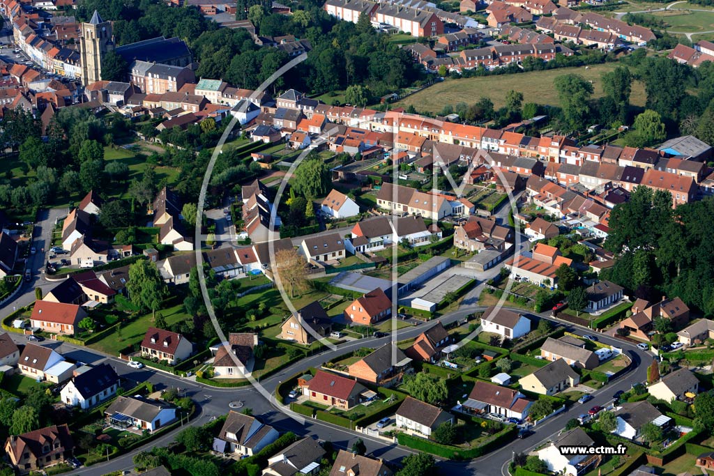 Photo arienne de Wormhout (Quartier du Lotissement du Fort Ros)