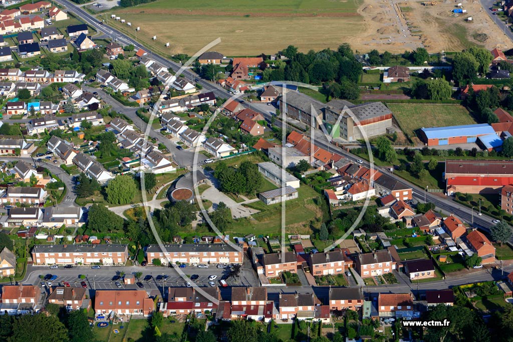 Photo arienne de Wormhout (Quartier du Lotissement Le Bocage)