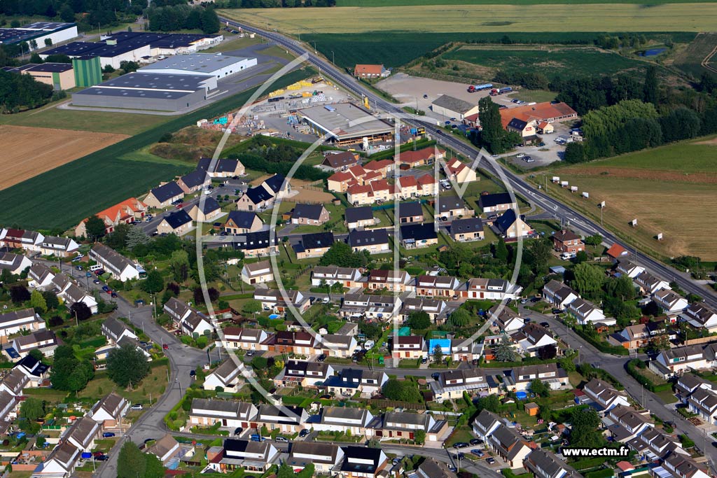 Photo arienne de Wormhout (Quartier du Lotissement Le Bocage)
