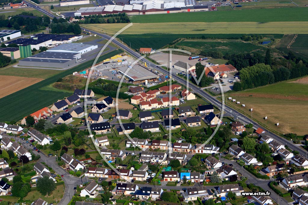 Photo arienne de Wormhout (Quartier du Lotissement Le Bocage)