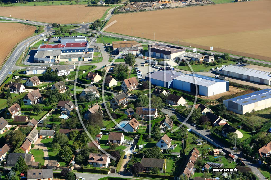 Photo arienne de Angerville-la-Campagne