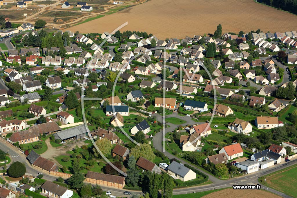 Photo arienne de Angerville-la-Campagne