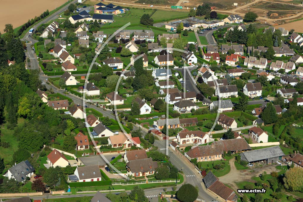 Photo arienne de Angerville-la-Campagne