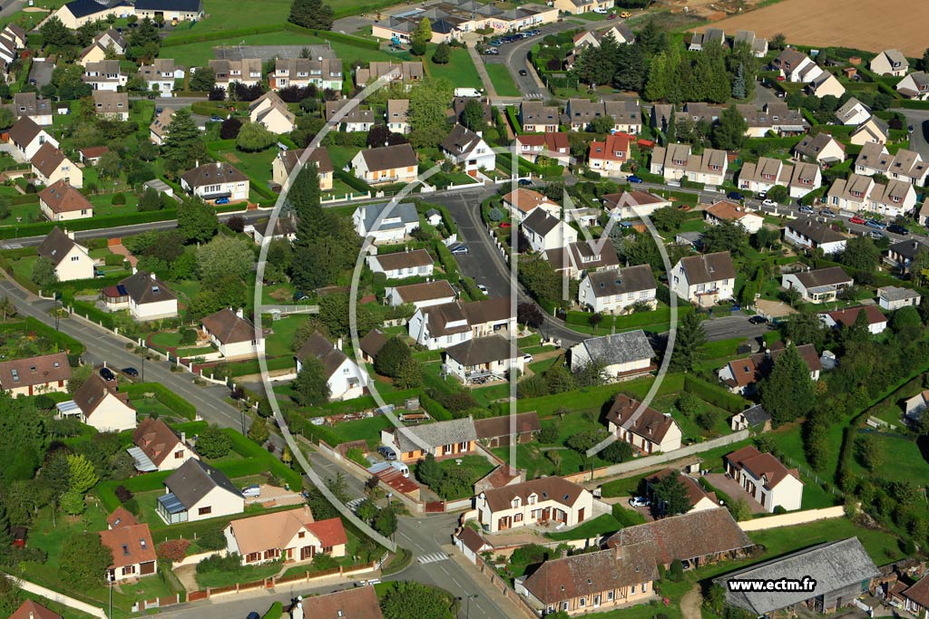 Photo arienne de Angerville-la-Campagne