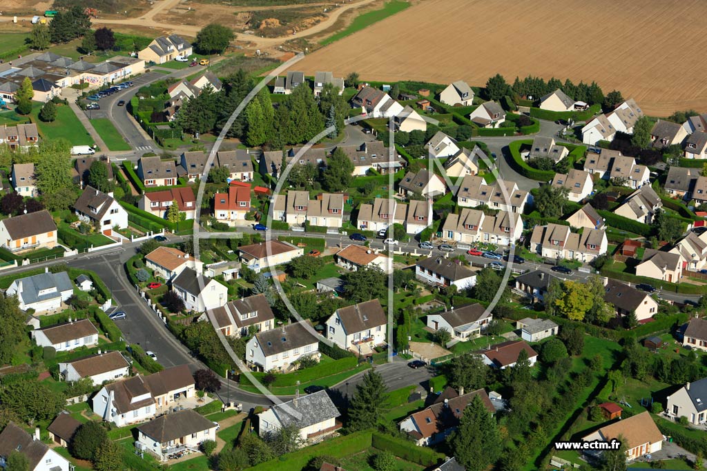 Photo arienne de Angerville-la-Campagne