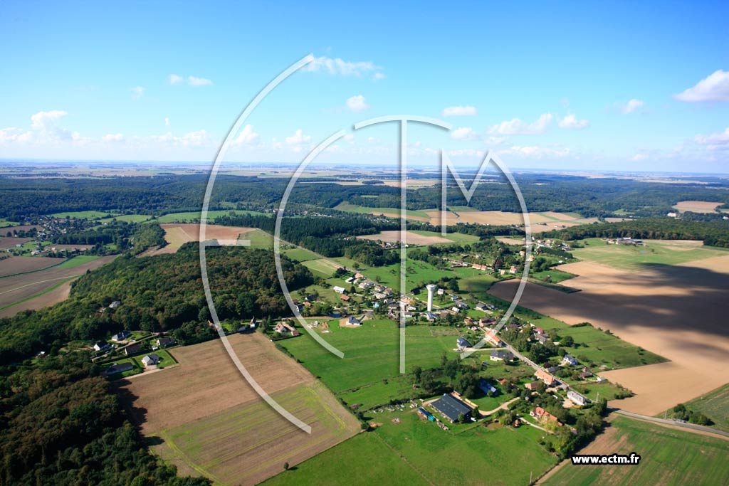 Photo arienne de Brosville (Carcouet)