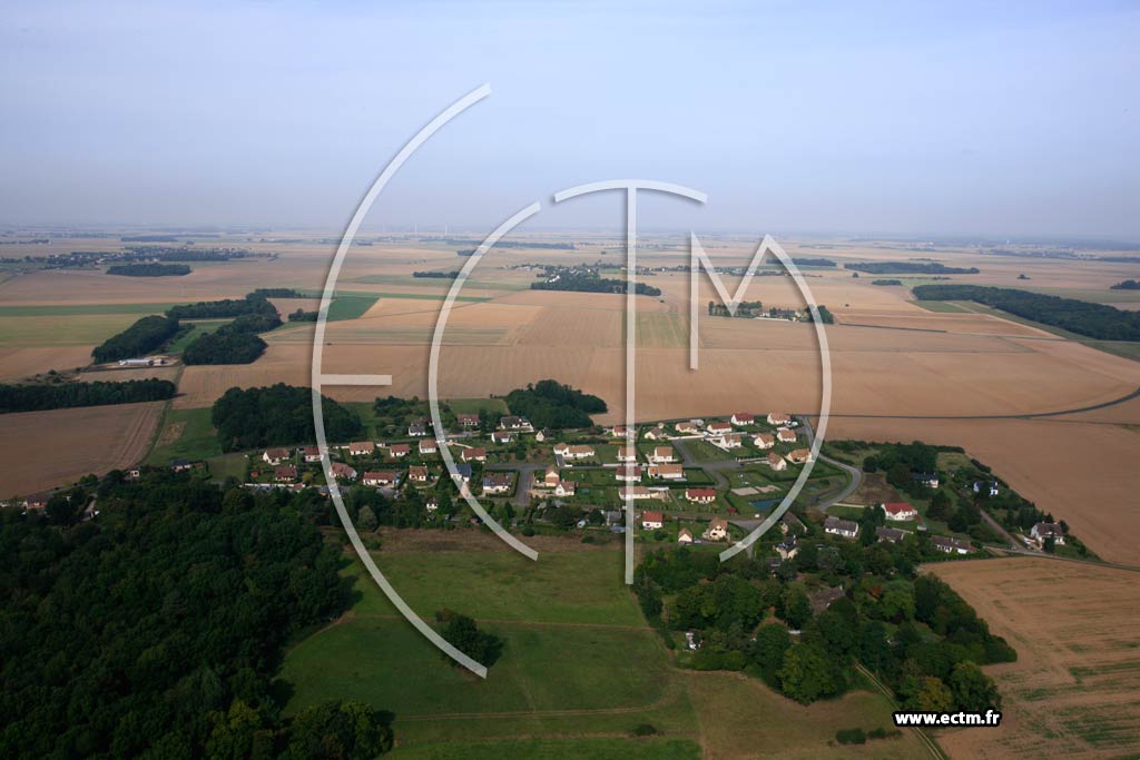 Photo arienne de Caug (Mareux)