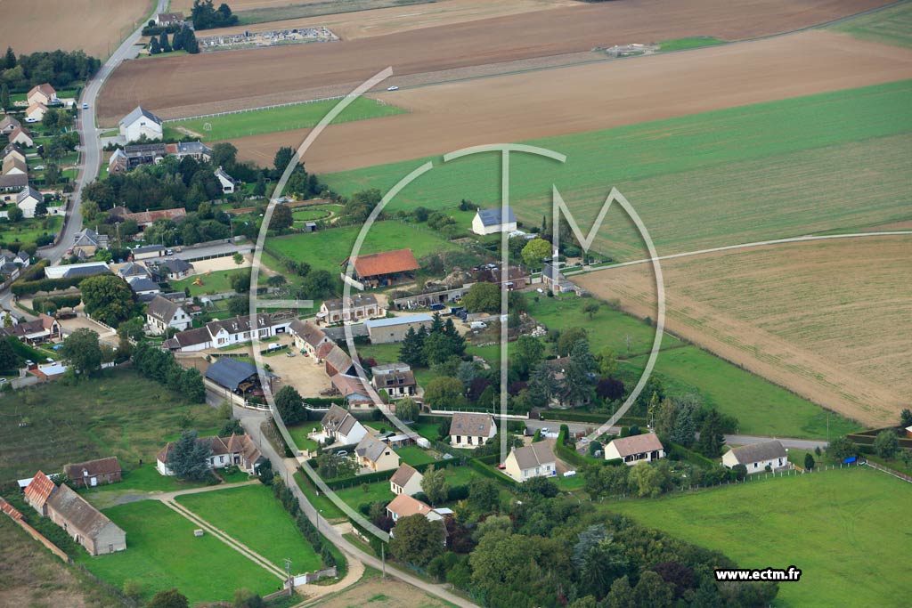Photo arienne de Chavigny-Bailleul
