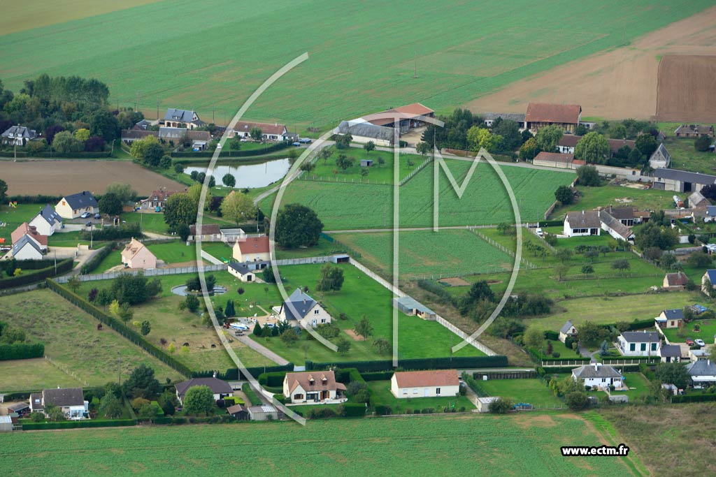 Photo arienne de Chavigny-Bailleul