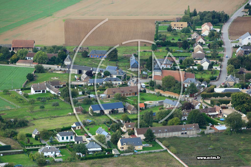 Photo arienne de Chavigny-Bailleul