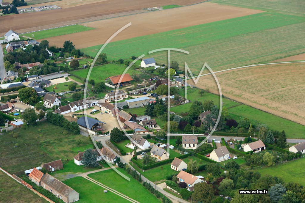 Photo arienne de Chavigny-Bailleul