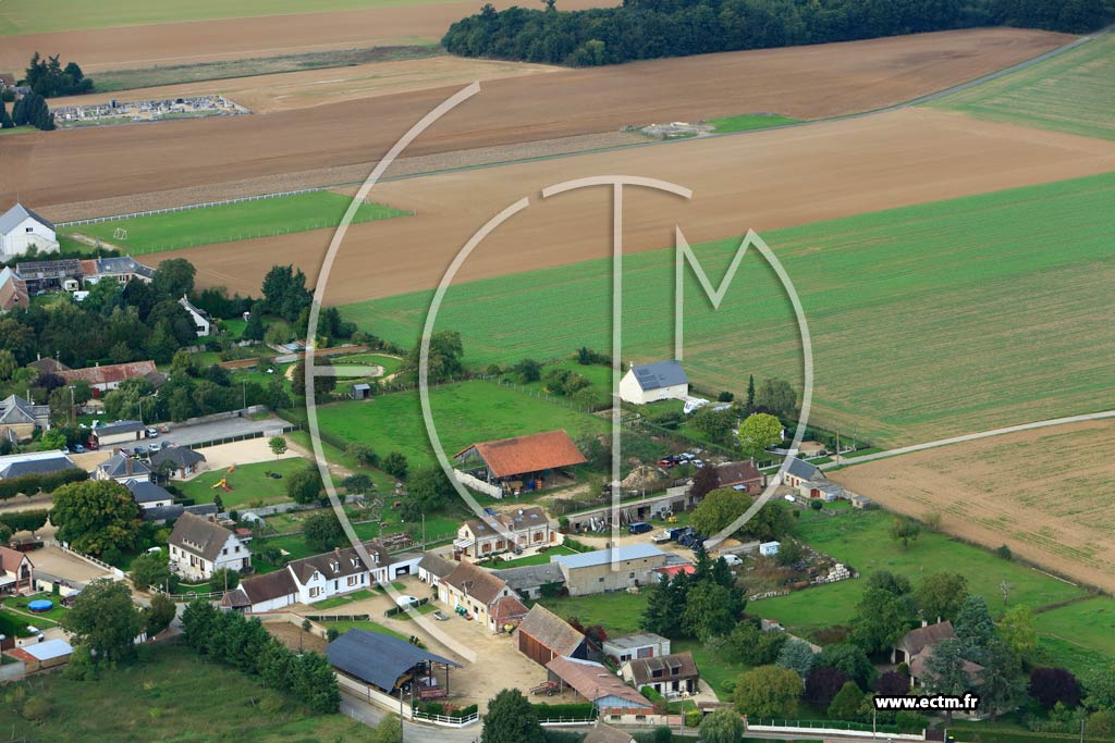 Photo arienne de Chavigny-Bailleul