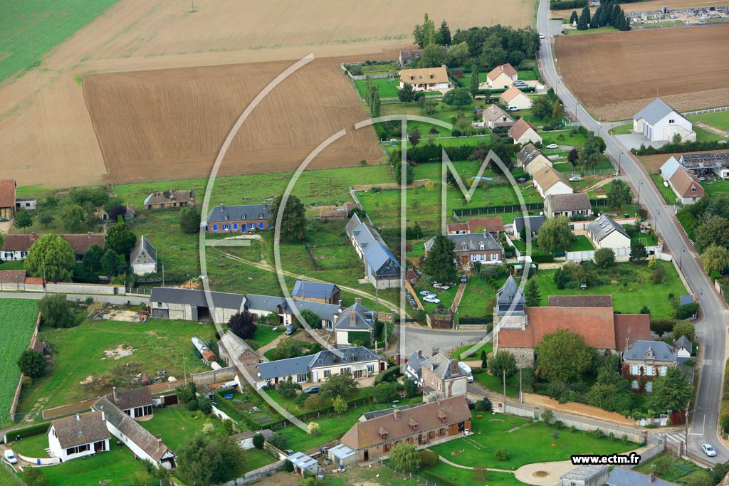 Photo arienne de Chavigny-Bailleul