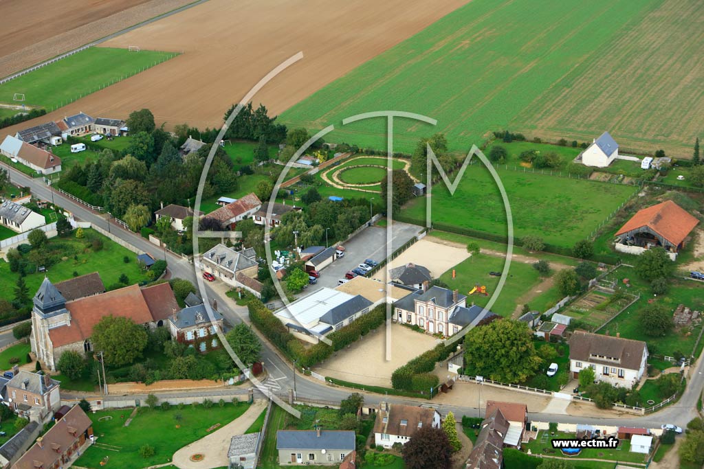 Photo arienne de Chavigny-Bailleul