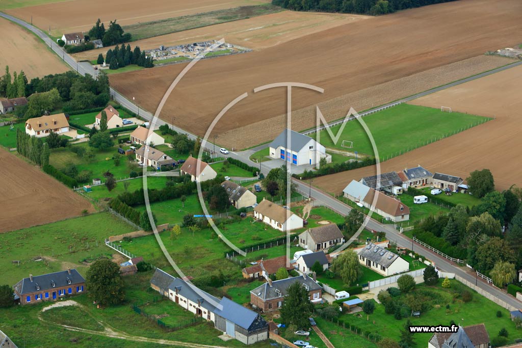 Photo arienne de Chavigny-Bailleul