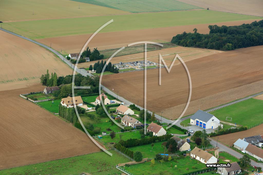 Photo arienne de Chavigny-Bailleul