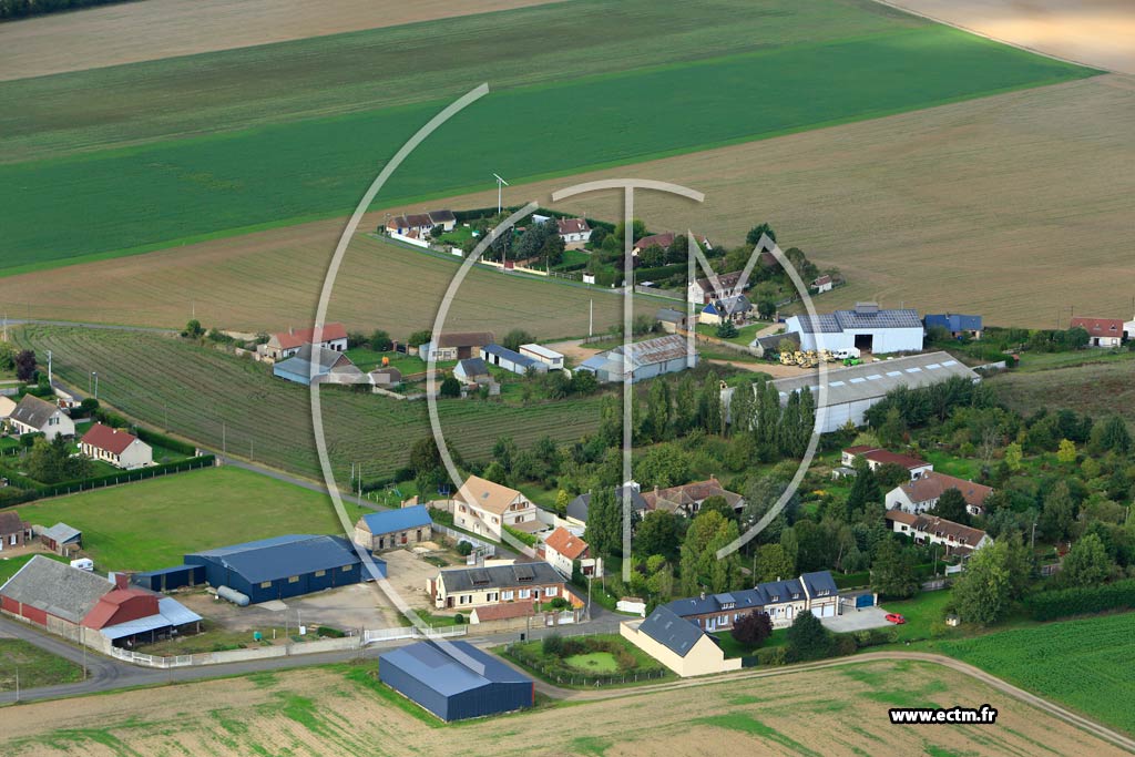 Photo arienne de Chavigny-Bailleul (Le Dfens)