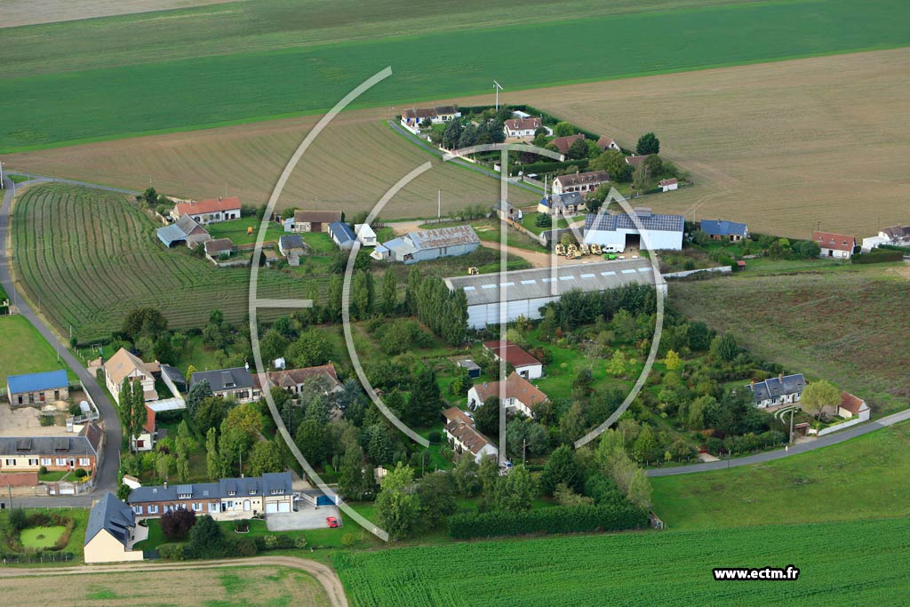 Photo arienne de Chavigny-Bailleul (Le Dfens)