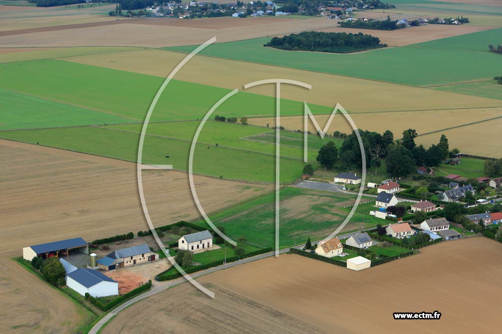 Photo arienne de Chavigny-Bailleul (Ardennes)