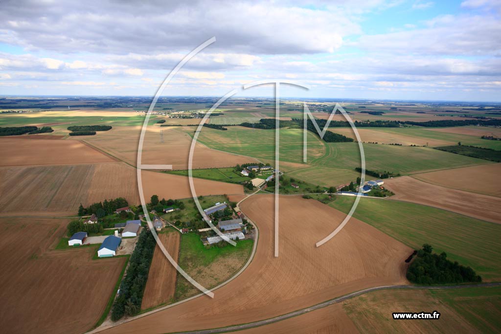 Photo arienne de Damville (Le Coudray)
