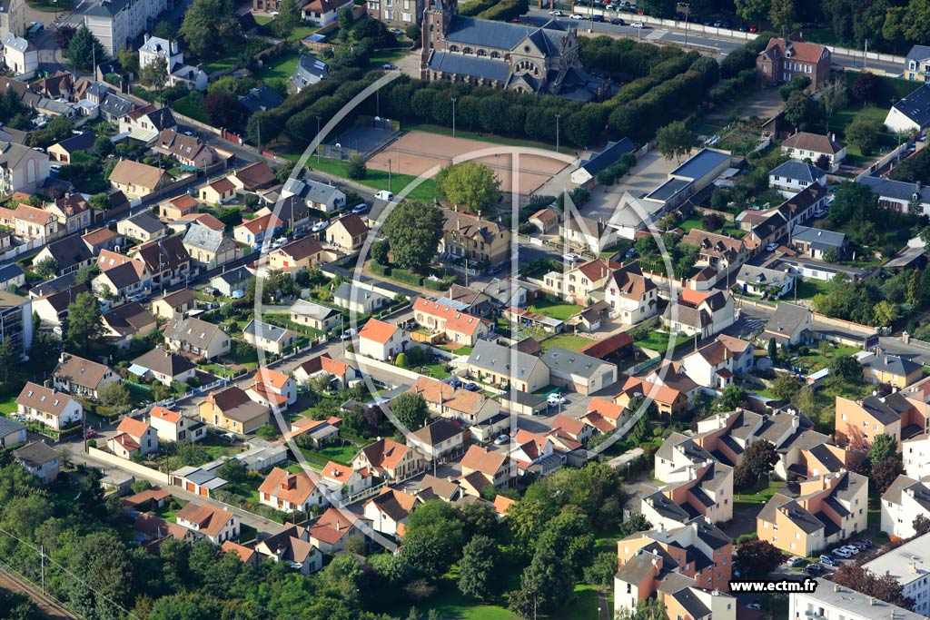 Photo arienne de vreux (Quartier Hyppodrome)